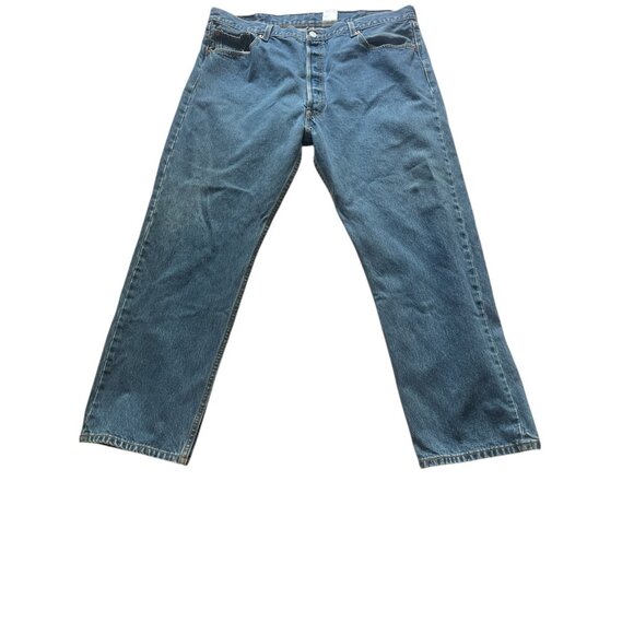 Levi 501 XX Men's 42x32 2006 Blue Denim Button Fly Jeans - Picture 1 of 14